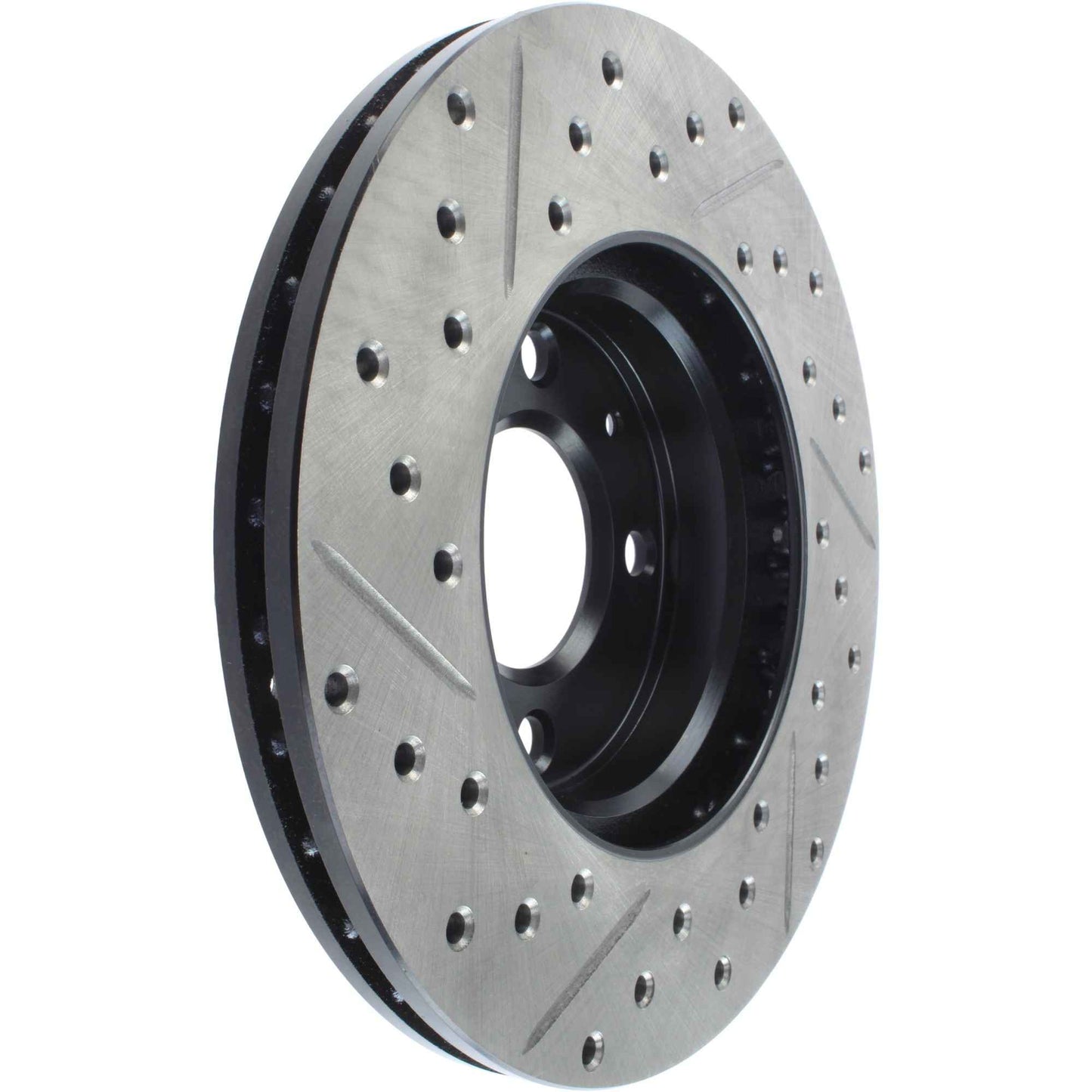 StopTech Sport Drilled/Slotted Brake Rotor; Front Left