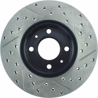 StopTech  Sport Drilled/Slotted Brake Rotor; Front Right