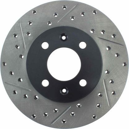 StopTech  Sport Drilled/Slotted Brake Rotor; Front Right