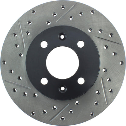 StopTech  Sport Drilled/Slotted Brake Rotor; Front Right
