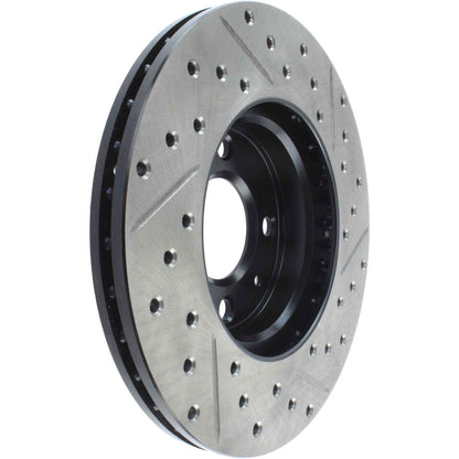 StopTech  Sport Drilled/Slotted Brake Rotor; Front Right
