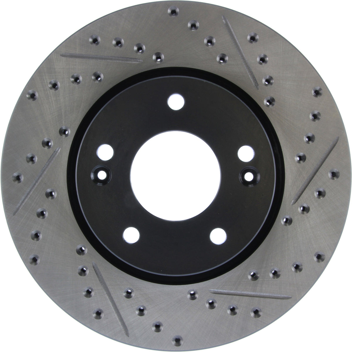 StopTech Sport Drilled/Slotted Brake Rotor; Front Left