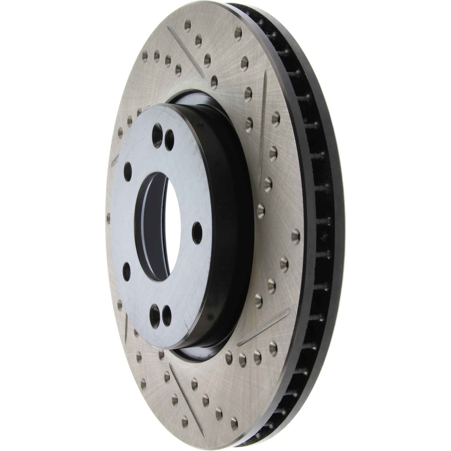 StopTech Sport Drilled/Slotted Brake Rotor; Front Left