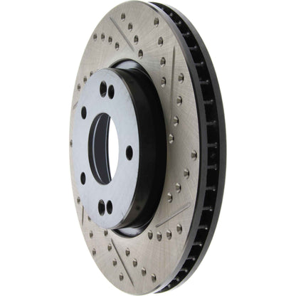 StopTech Sport Drilled/Slotted Brake Rotor; Front Left