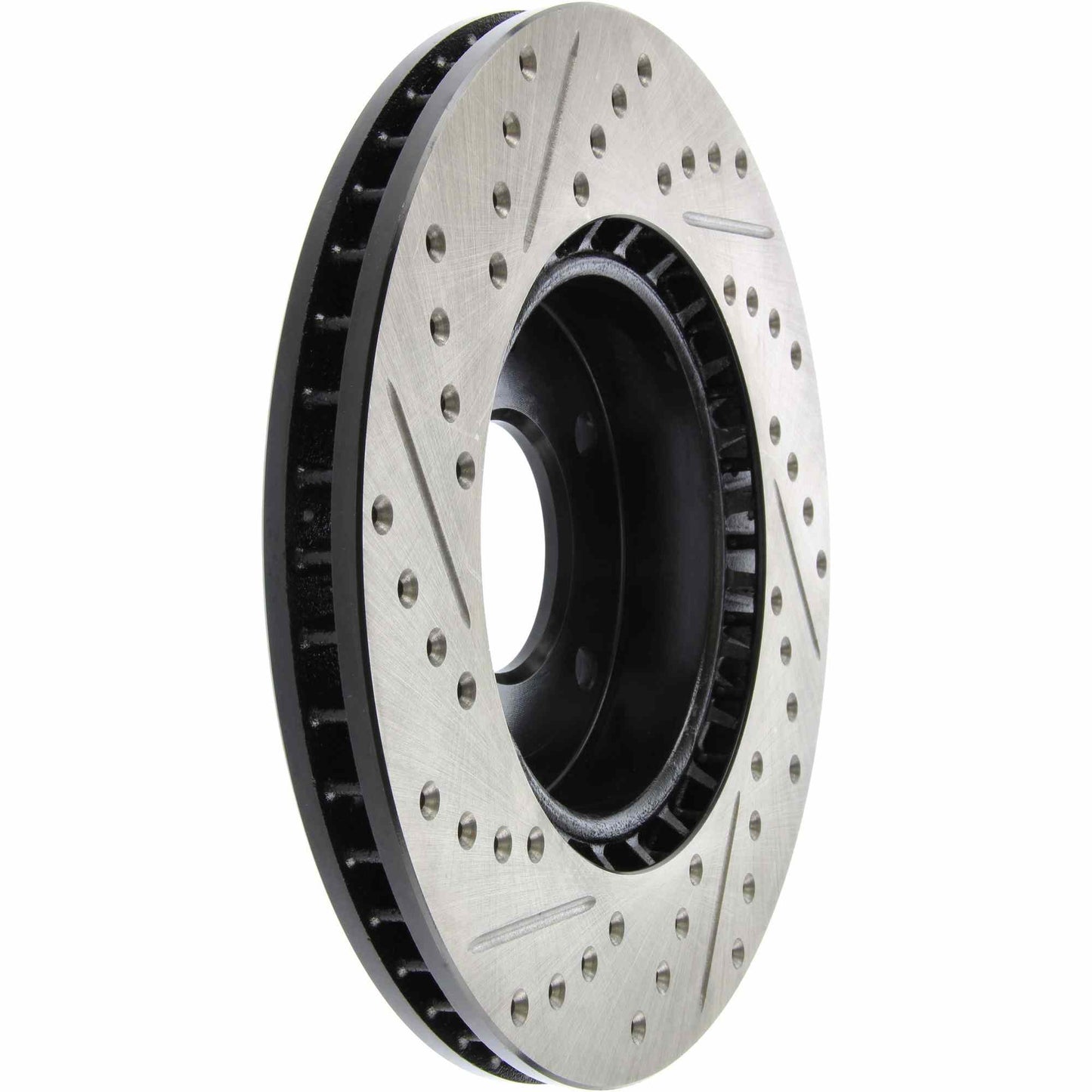 StopTech Sport Drilled/Slotted Brake Rotor; Front Left