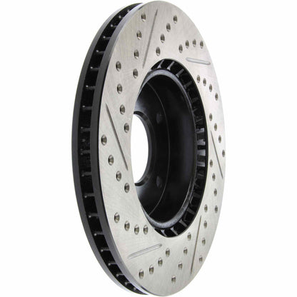 StopTech Sport Drilled/Slotted Brake Rotor; Front Left