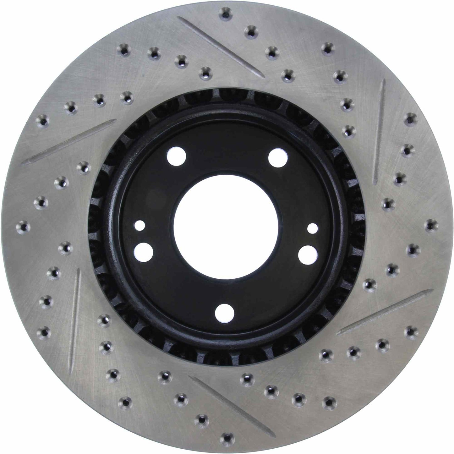 StopTech Sport Drilled/Slotted Brake Rotor; Front Right