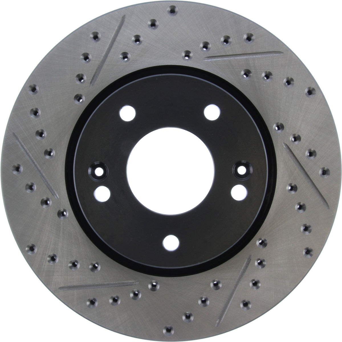 StopTech Sport Drilled/Slotted Brake Rotor; Front Right