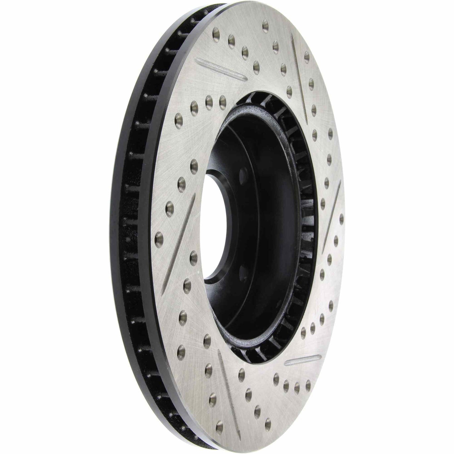 StopTech Sport Drilled/Slotted Brake Rotor; Front Right