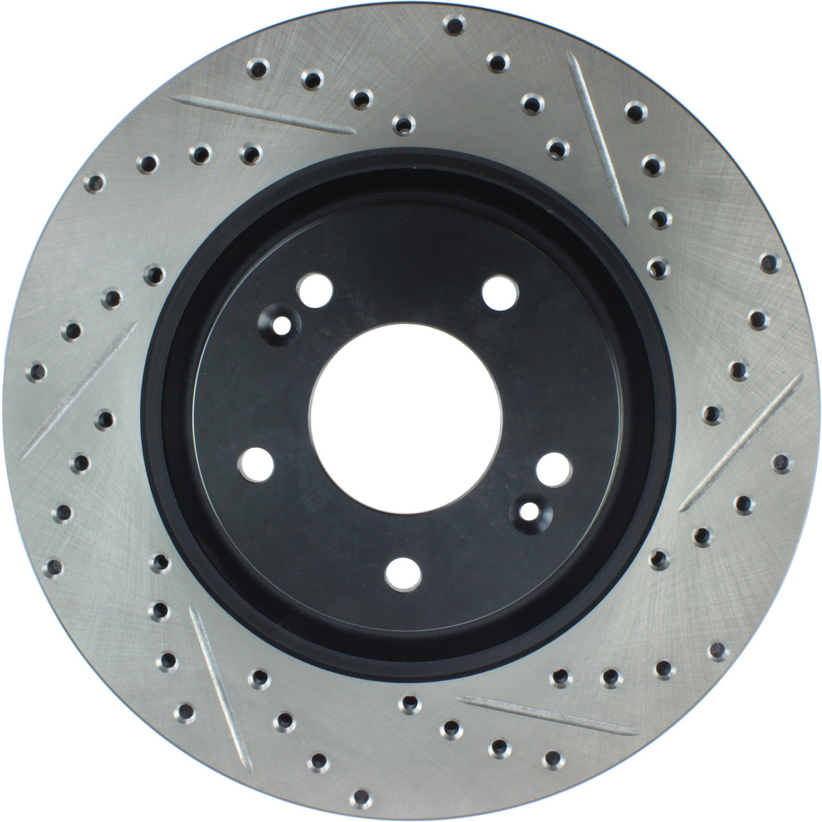 StopTech Sport Drilled/Slotted Brake Rotor; Front Left