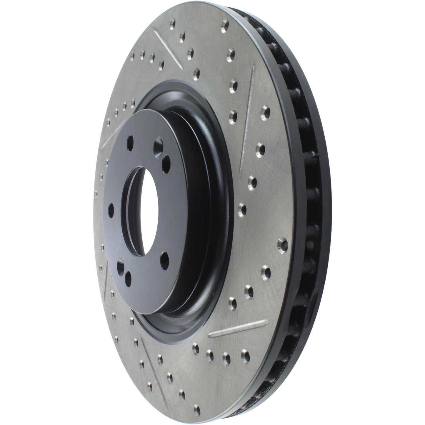 StopTech Sport Drilled/Slotted Brake Rotor; Front Left