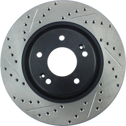 StopTech  Sport Drilled/Slotted Brake Rotor; Front Right