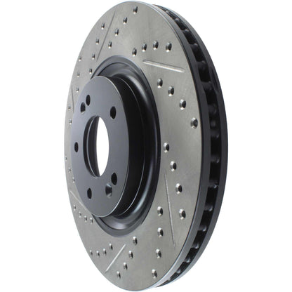 StopTech  Sport Drilled/Slotted Brake Rotor; Front Right