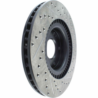 StopTech  Sport Drilled/Slotted Brake Rotor; Front Right