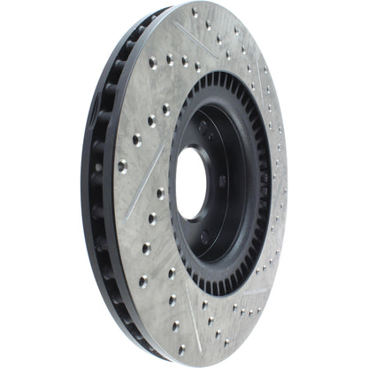StopTech  Sport Drilled/Slotted Brake Rotor; Front Right