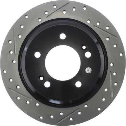 StopTech 13-18 Kia Optima SportStop Slotted & Drilled Rear Right Rotor 127.50029R
