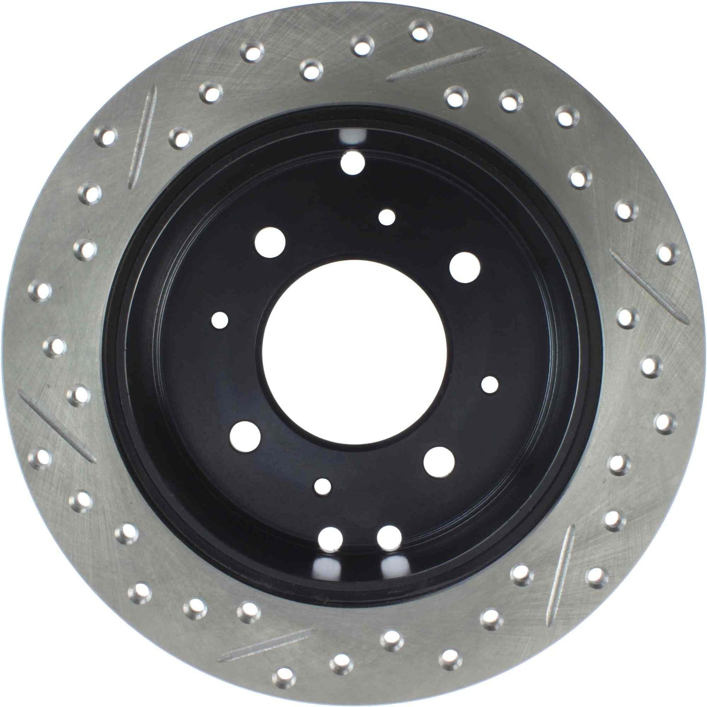StopTech Sport Drilled/Slotted Brake Rotor; Rear Left