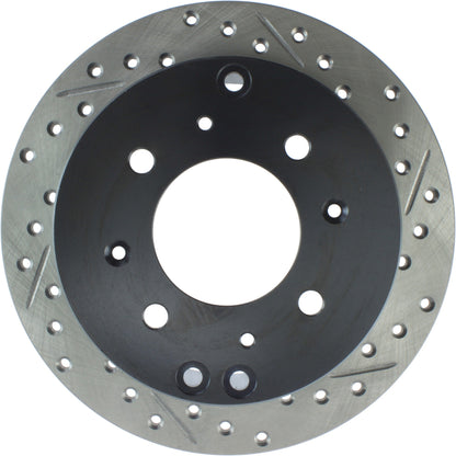 StopTech Sport Drilled/Slotted Brake Rotor; Rear Left