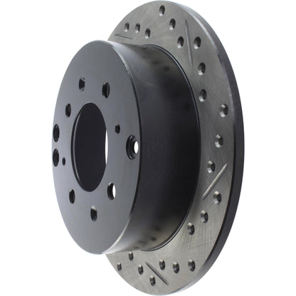 StopTech Sport Drilled/Slotted Brake Rotor; Rear Left