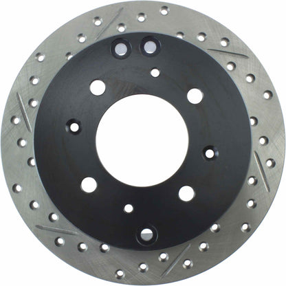 StopTech Sport Drilled/Slotted Brake Rotor; Rear Right