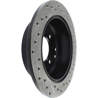 StopTech Sport Drilled/Slotted Brake Rotor; Rear Right