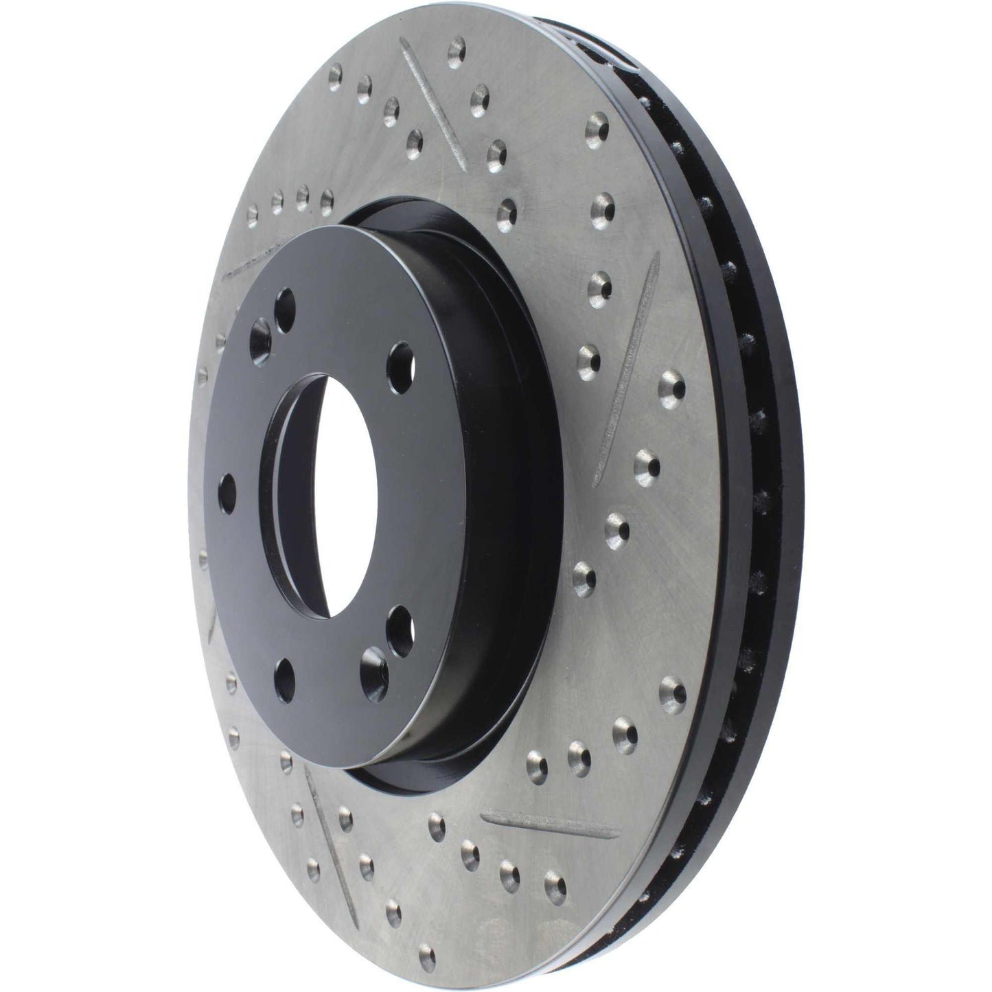 StopTech Sport Drilled/Slotted Brake Rotor; Front Left