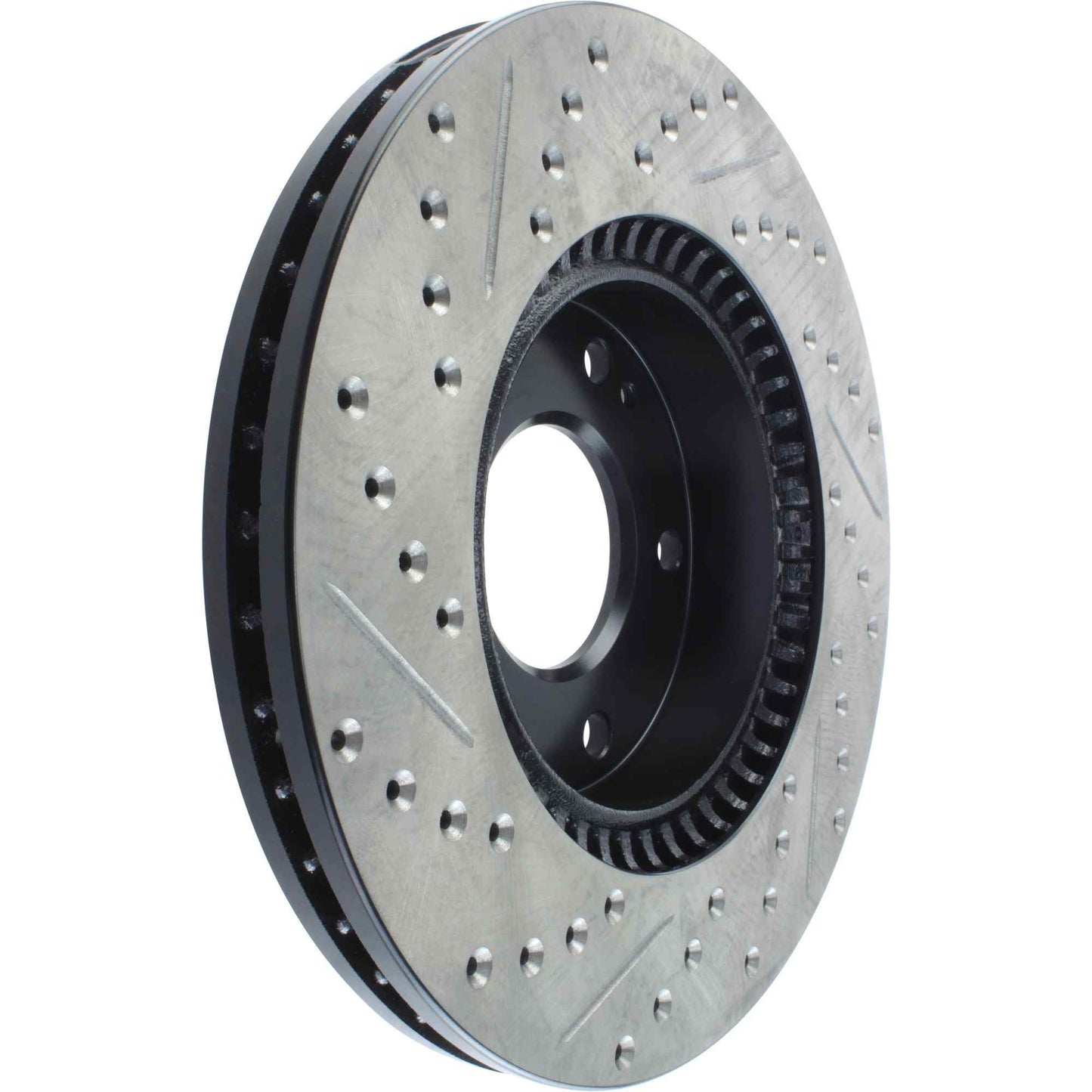 StopTech Sport Drilled/Slotted Brake Rotor; Front Left