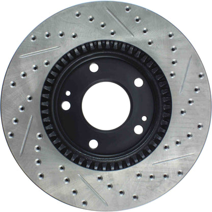 StopTech  Sport Drilled/Slotted Brake Rotor; Front Right