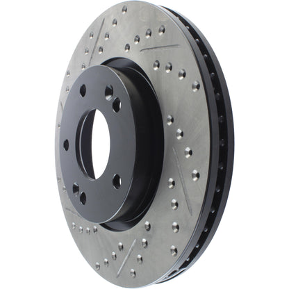 StopTech  Sport Drilled/Slotted Brake Rotor; Front Right
