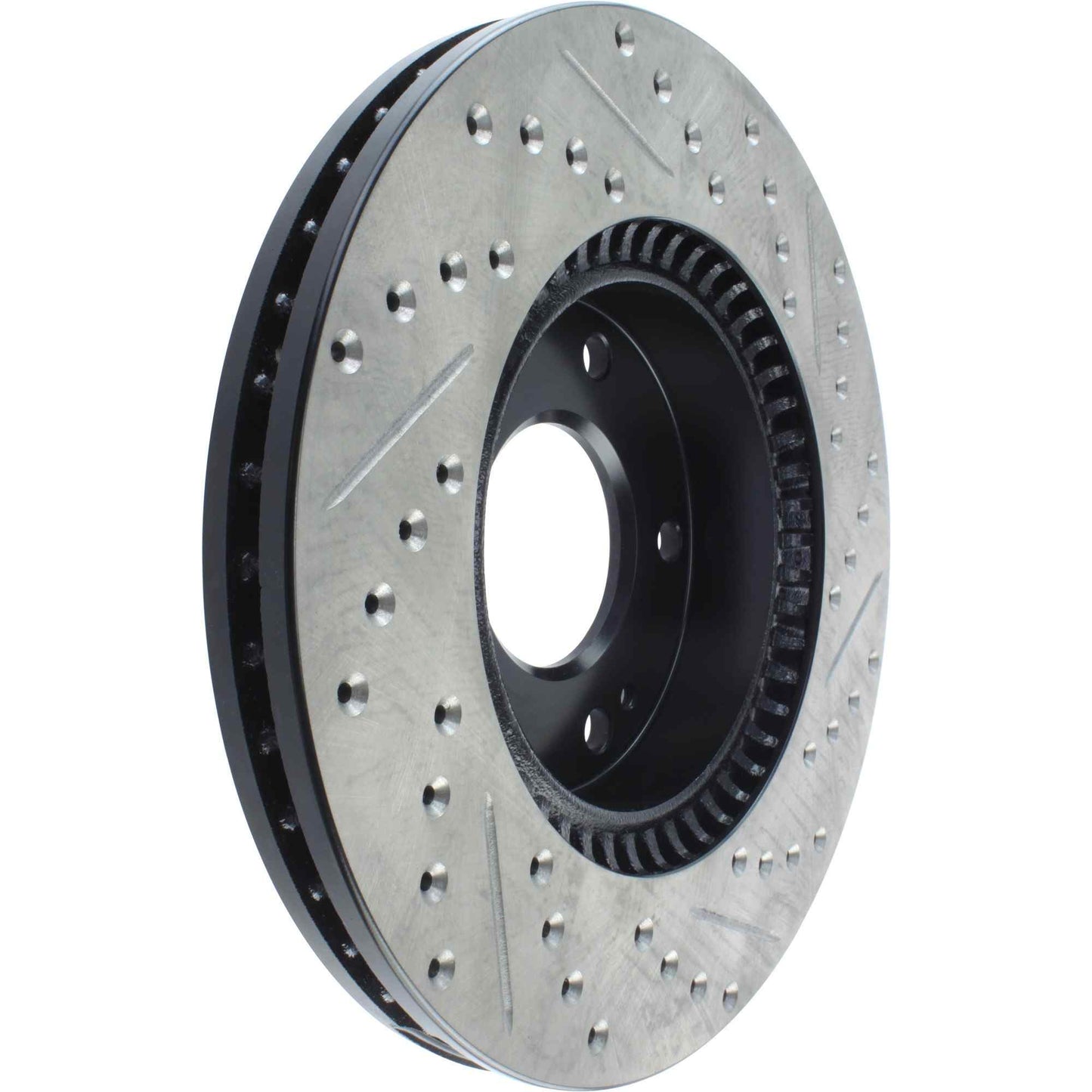 StopTech  Sport Drilled/Slotted Brake Rotor; Front Right