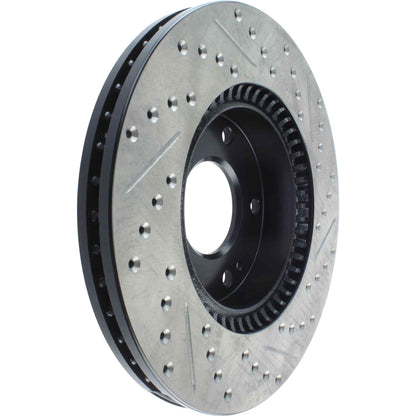 StopTech  Sport Drilled/Slotted Brake Rotor; Front Right