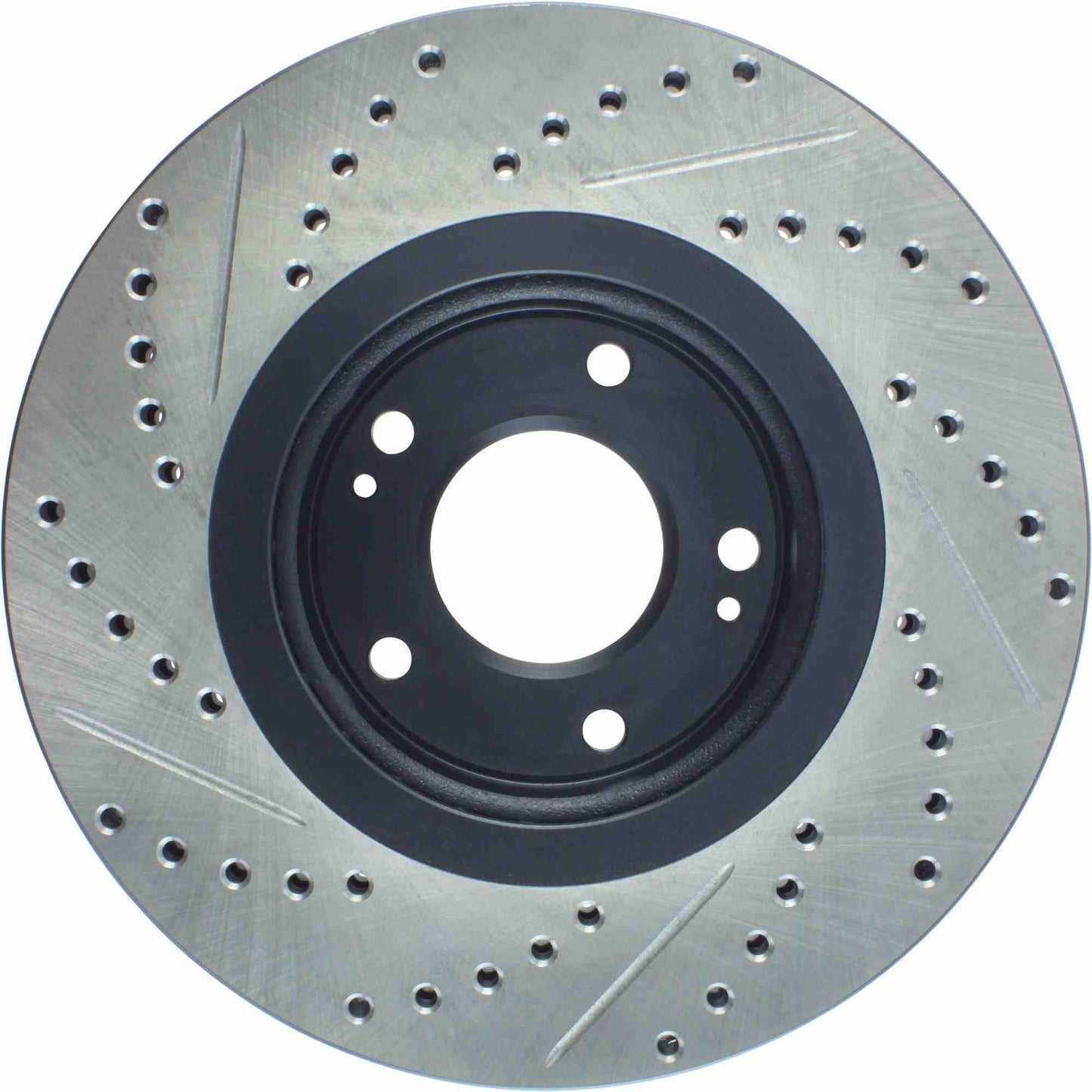 StopTech Sport Drilled/Slotted Brake Rotor; Front Left