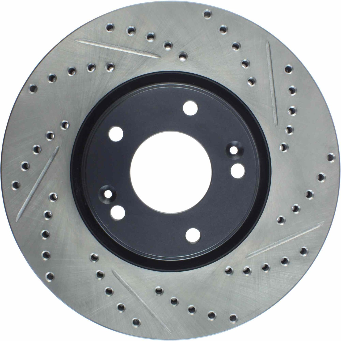 StopTech Sport Drilled/Slotted Brake Rotor; Front Left