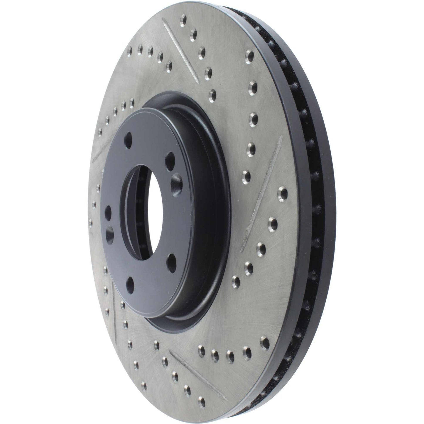 StopTech Sport Drilled/Slotted Brake Rotor; Front Left