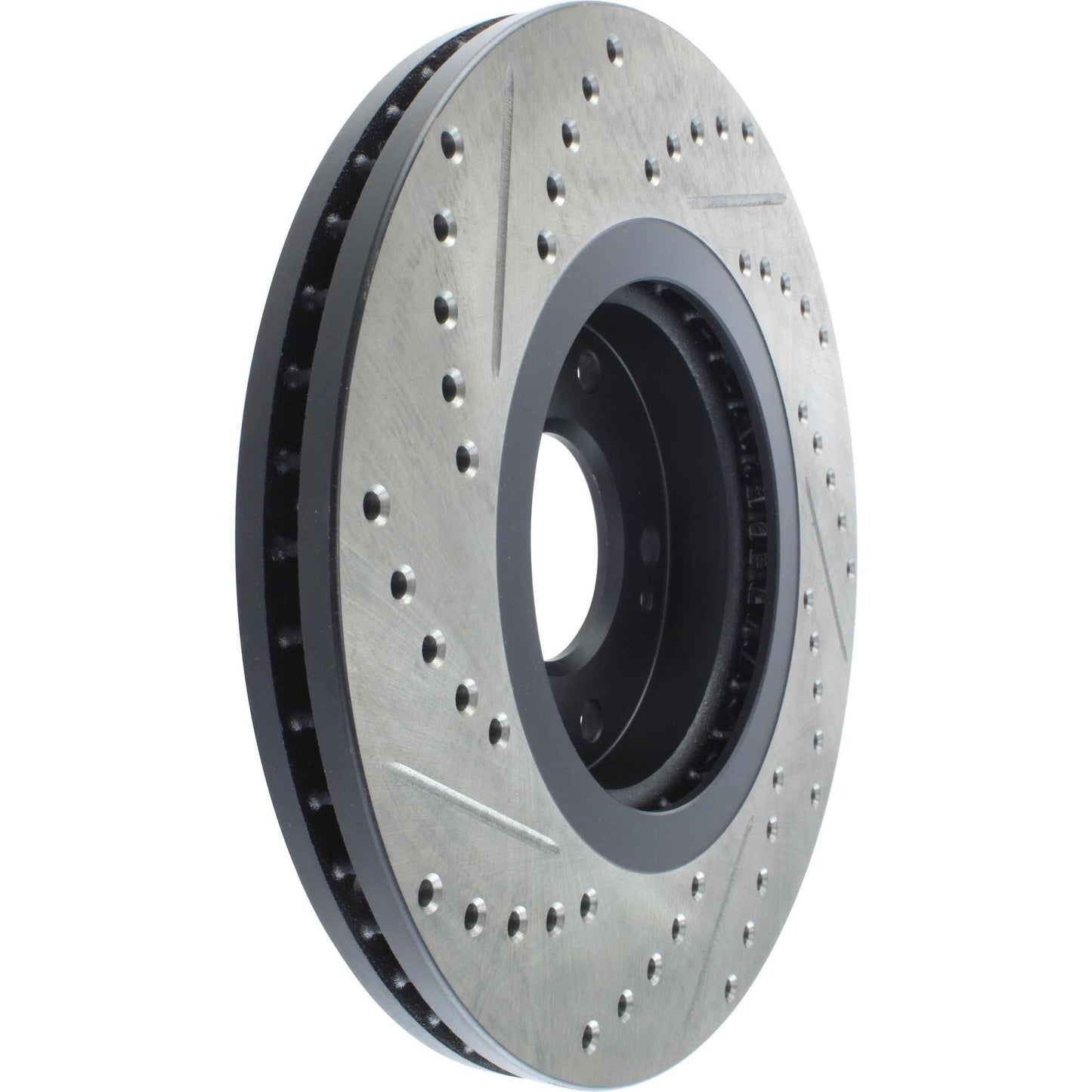 StopTech Sport Drilled/Slotted Brake Rotor; Front Left