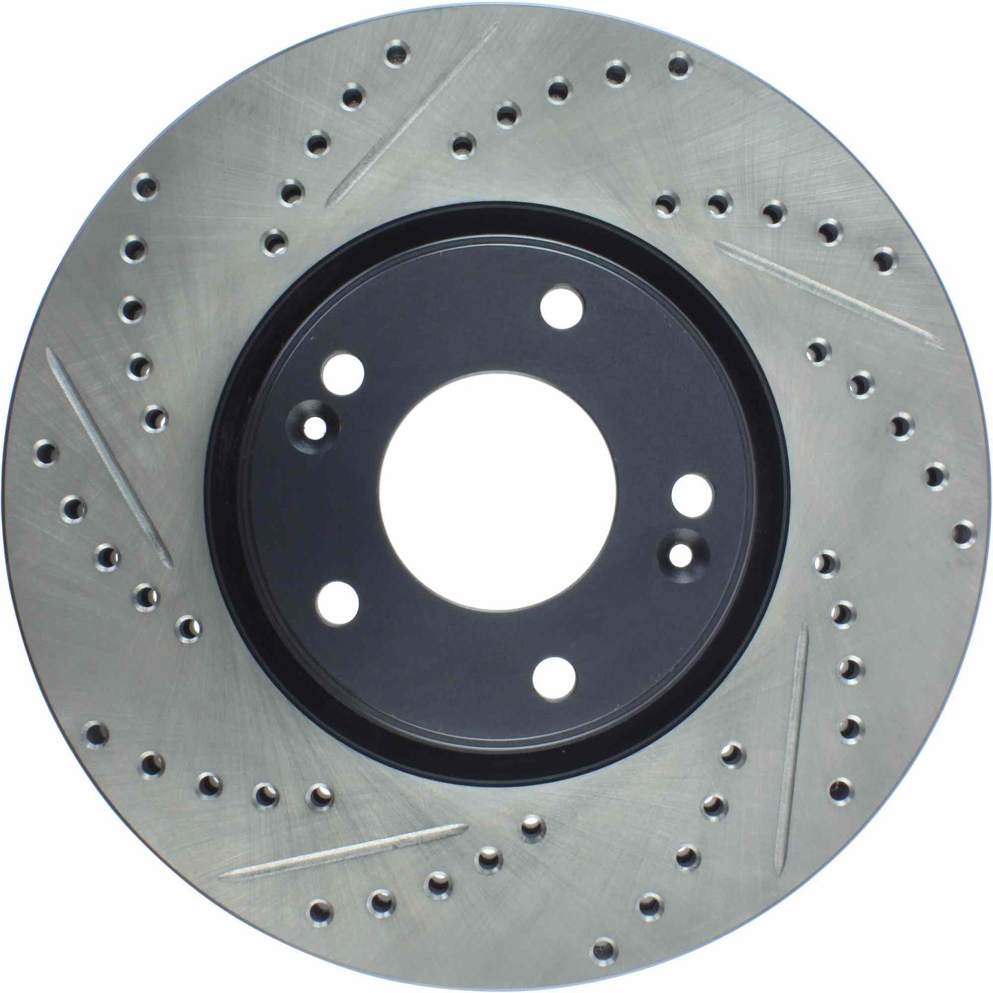 StopTech Sport Drilled/Slotted Brake Rotor; Front Right