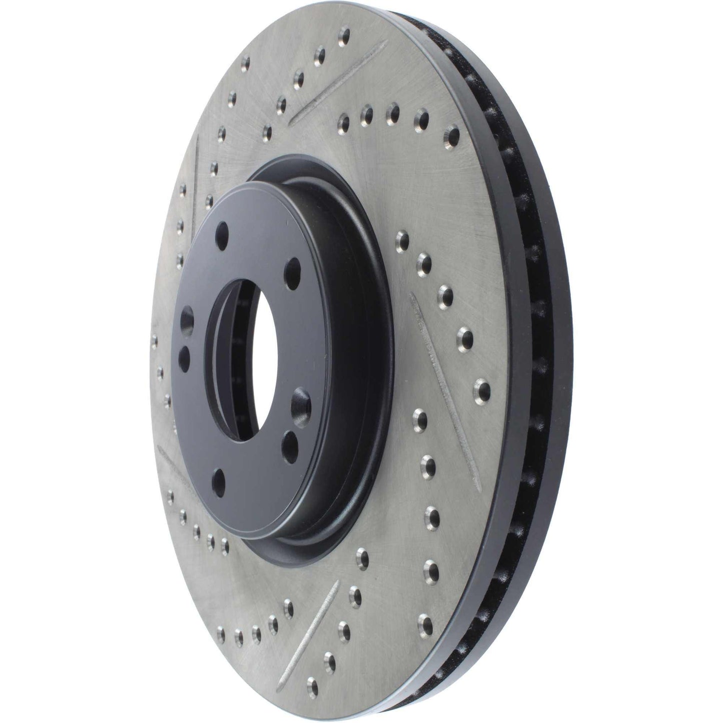 StopTech Sport Drilled/Slotted Brake Rotor; Front Right