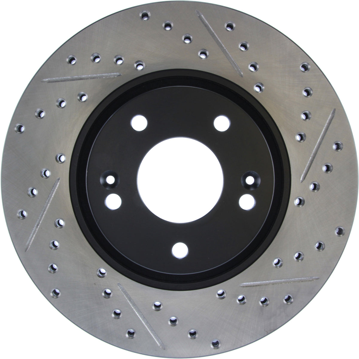 StopTech Sport Drilled/Slotted Brake Rotor; Front Left