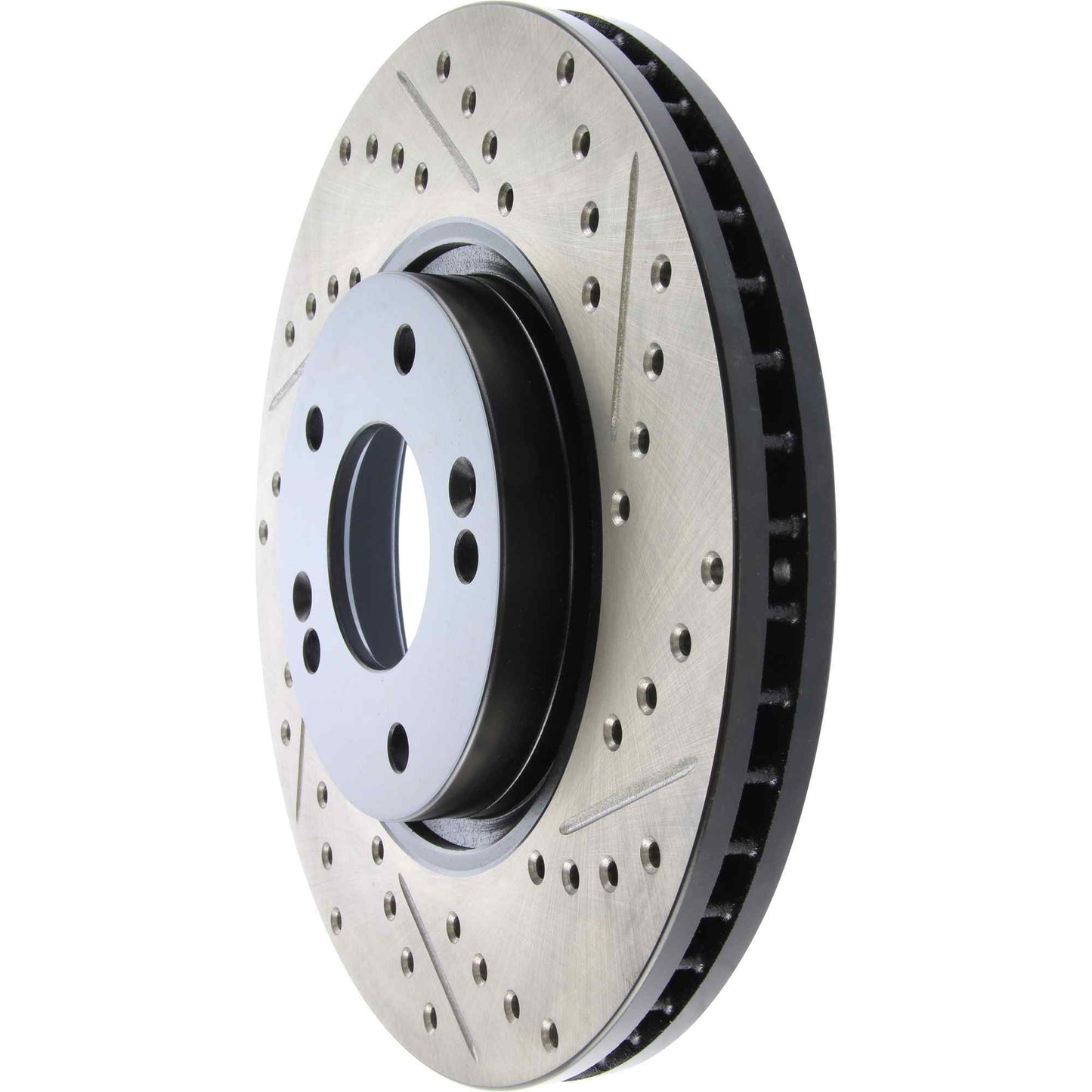 StopTech Sport Drilled/Slotted Brake Rotor; Front Left