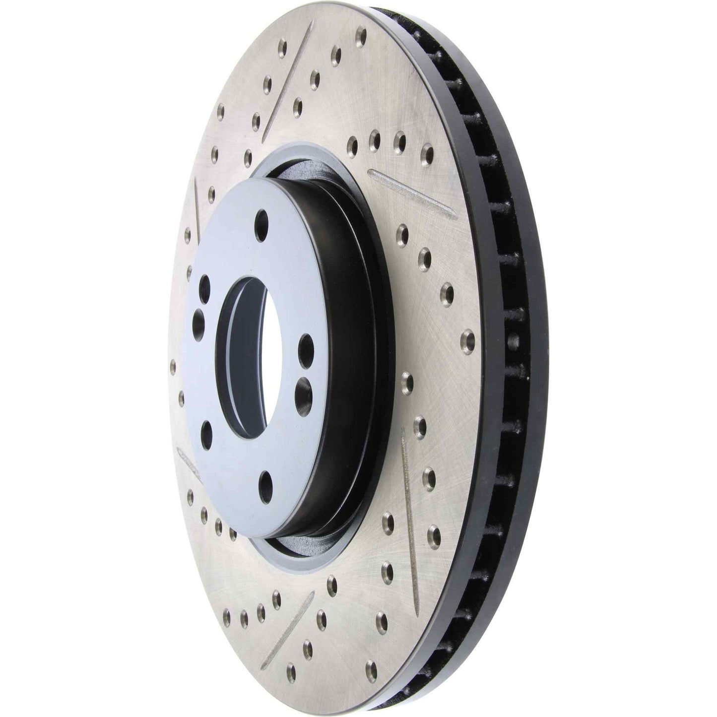 StopTech Sport Drilled/Slotted Brake Rotor; Front Right