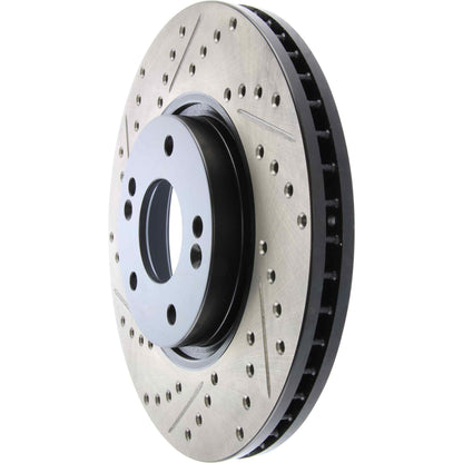 StopTech Sport Drilled/Slotted Brake Rotor; Front Right