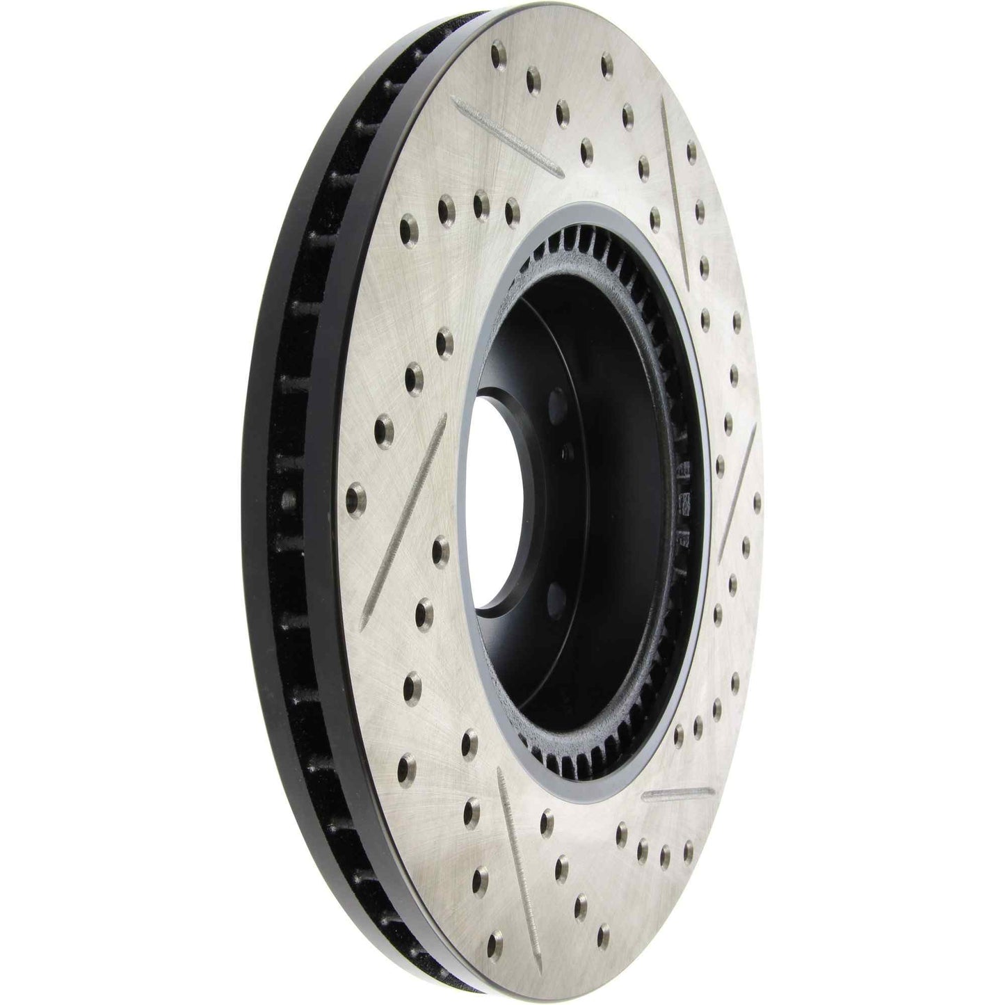 StopTech Sport Drilled/Slotted Brake Rotor; Front Right