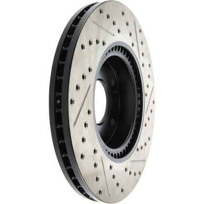 StopTech Sport Drilled/Slotted Brake Rotor; Front Right