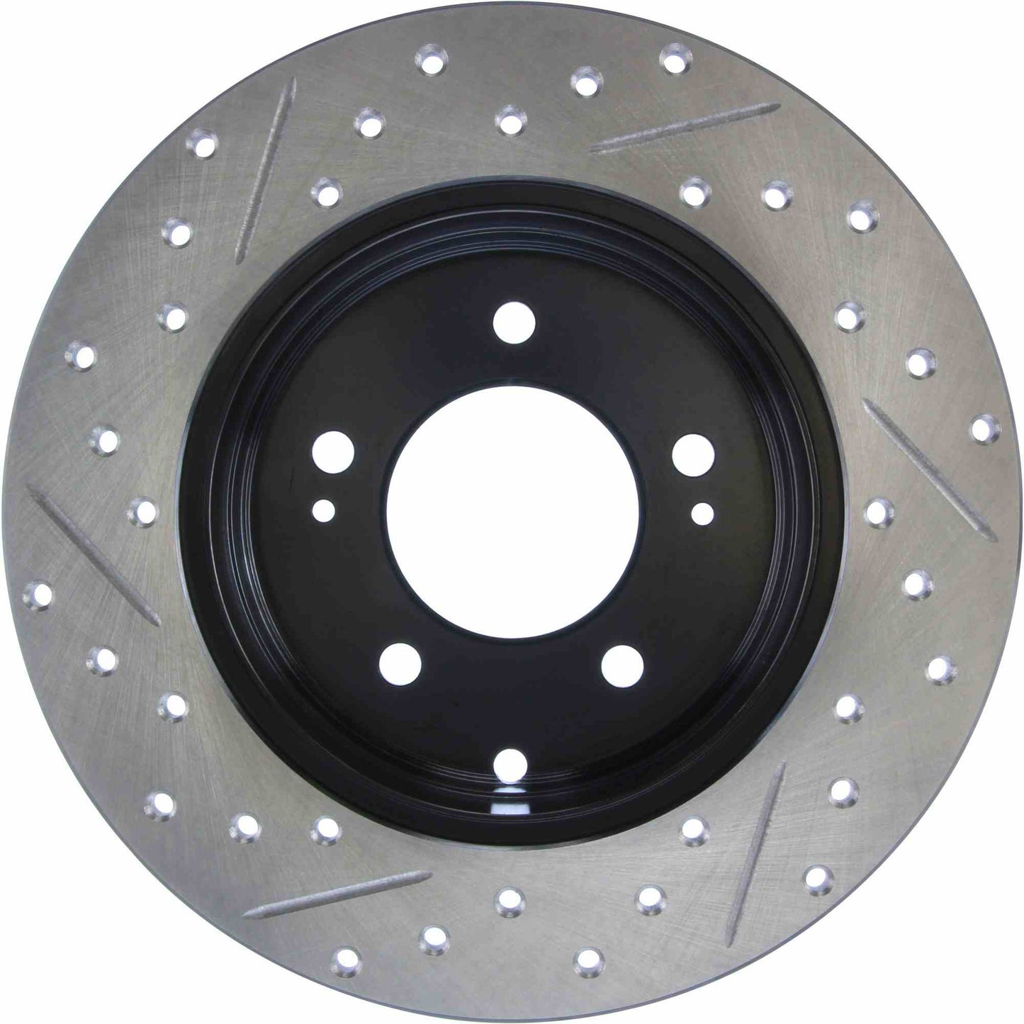 StopTech Sport Drilled/Slotted Brake Rotor; Rear Left