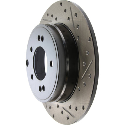StopTech Sport Drilled/Slotted Brake Rotor; Rear Left