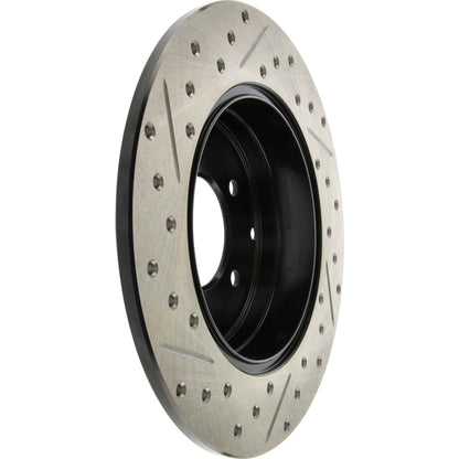 StopTech Sport Drilled/Slotted Brake Rotor; Rear Left