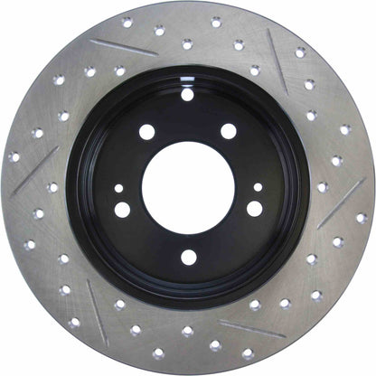 StopTech Sport Drilled/Slotted Brake Rotor; Rear Right