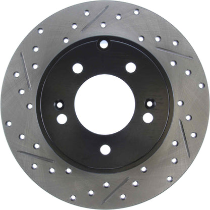 StopTech Sport Drilled/Slotted Brake Rotor; Rear Right