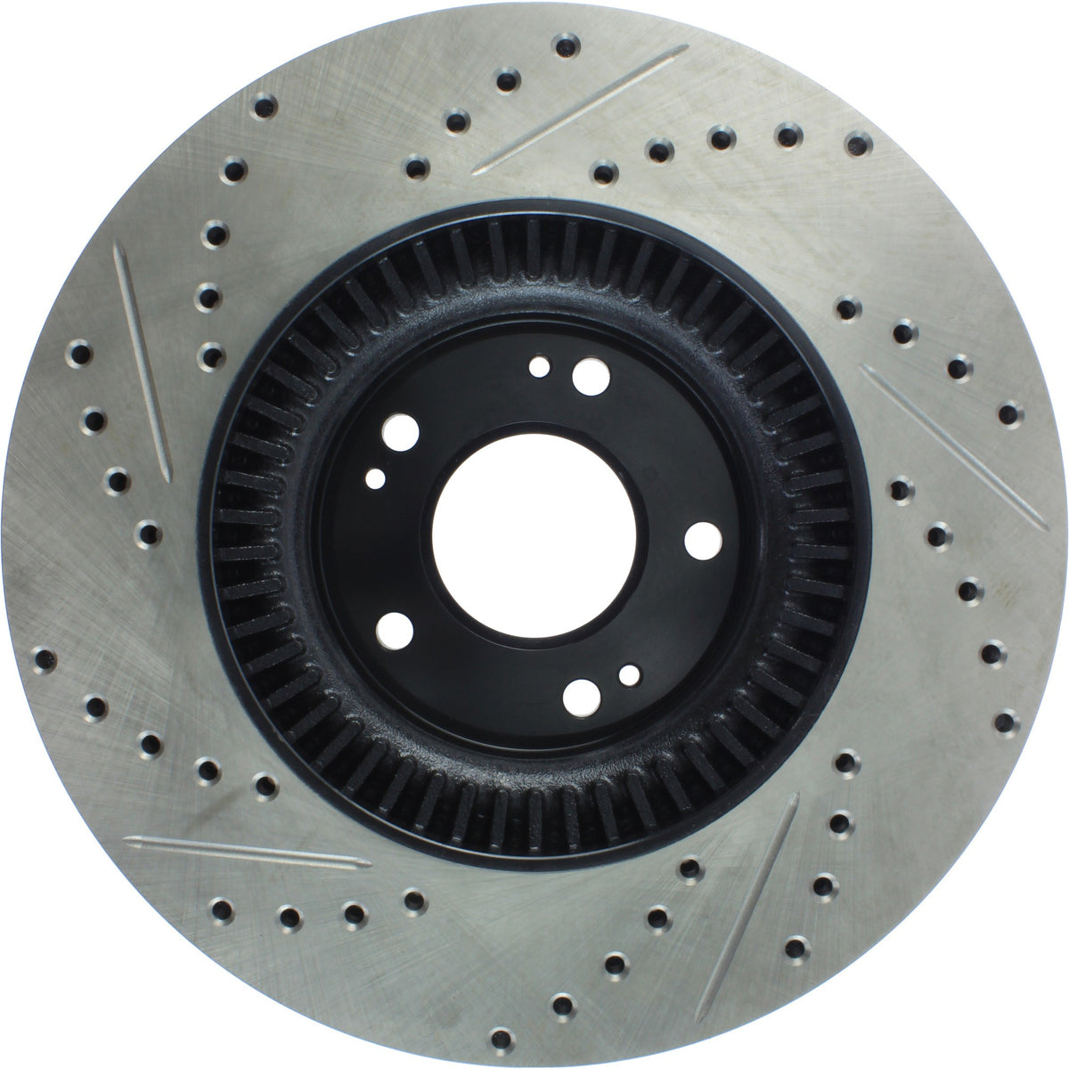 StopTech Sport Drilled/Slotted Brake Rotor; Front Left