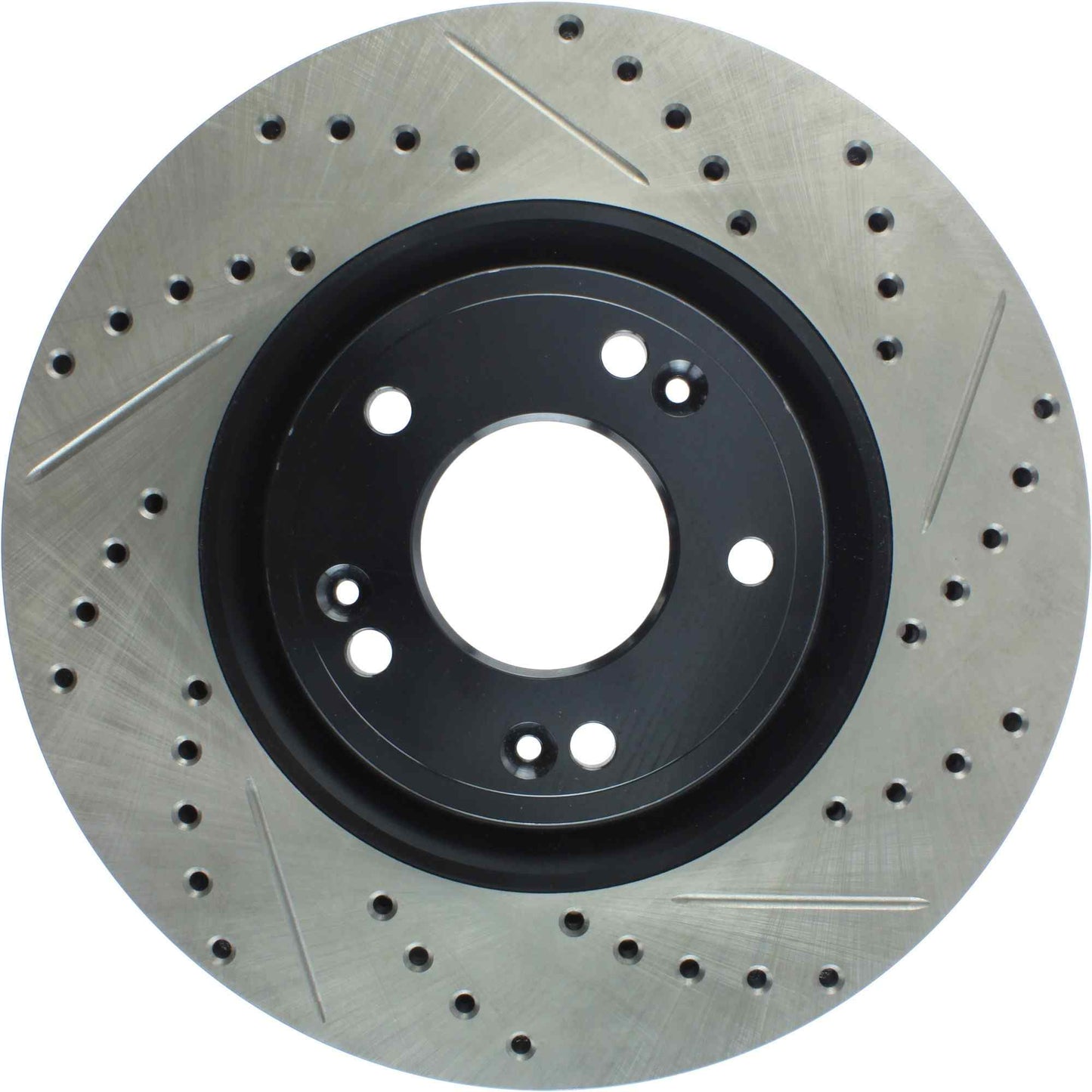 StopTech Sport Drilled/Slotted Brake Rotor; Front Left